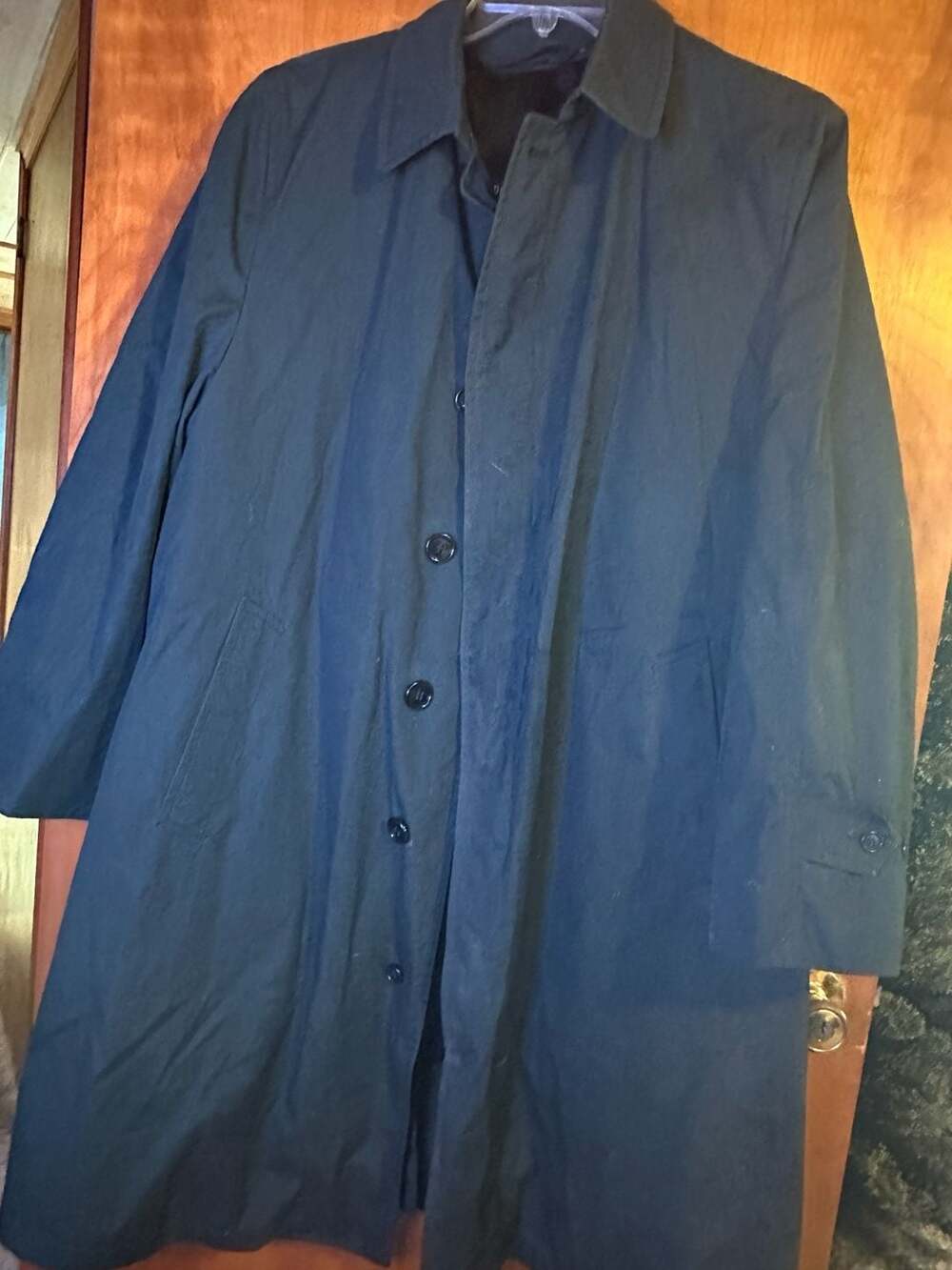 London fog trench coat mens Full Lined Regular Raincoats/Maincoats